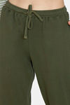Zivame Cozy Ribbed 2 Top & 1 Bottom Loungewear Set - Leaf Clover — thumbnail 12